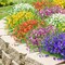 24 Bundles Artificial Flowers for Outdoor Decoration UV Resistant Fake Plastic Plants Faux Boston Fern Artificial Greenery for Summer Indoor Outdoor Garden Patio Window Box Kitchen Home Decor
